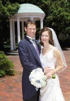 <p>
Sonja Eubanks and Robert Higgins<br />
October 1, 2011<br />
Sonja and Robert are both alumni and fans of the University of North Carolina, Chapel Hill, and met for the first time on Franklin Street in March 2010. The next year was filled with many Friday afternoons where the two met on the UNC campus and walked or biked in the gardens and listened to music on the lawn of the Carolina Inn. On a rainy, cold Friday evening last February, Robert proposed on the steps of the Old South Building. The wedding took place at The Church of the Good Shepherd in Durham with a reception at the historic Carolina Inn. They live in Myrtle Beach.</p>
