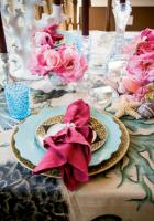 Ageless Elegance:
Roberts's dad worked for two decades at furniture manufacturer Baker and wanted to keep its timeless pieces intact. Angel worked with what her parents wanted to keep, punching up rather than tossing out.                                        